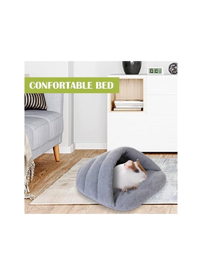 Guinea Bed, Soft Warm Plush Cuddle Pet House, Machine Washable Small Animal Nest, Cozy Cave for Hamster, Ferret, Chinchilla, Hedgehog, Rat, Squirrel, Rabbit, Anxiety Relief - Image 4